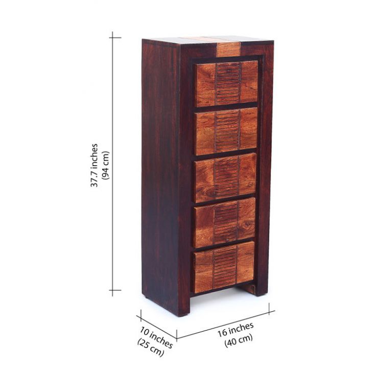 Magnum Chest Of Five Drawers Honey